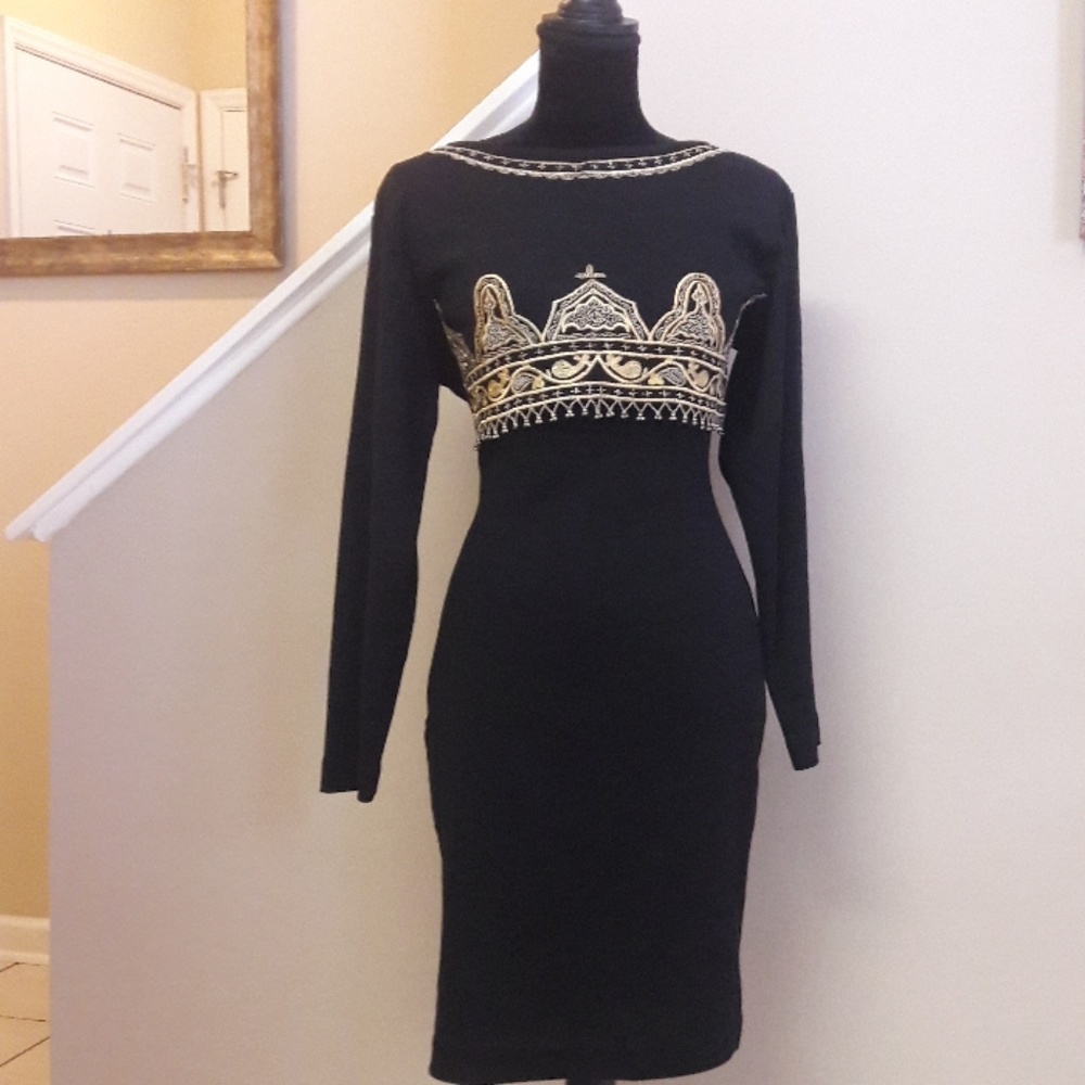 Carole Little Petite/Form Fit/ Wool Blend/ Dress - Picture 5 of 7